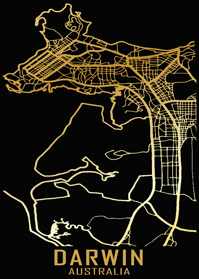 Darwin Australia City Map
