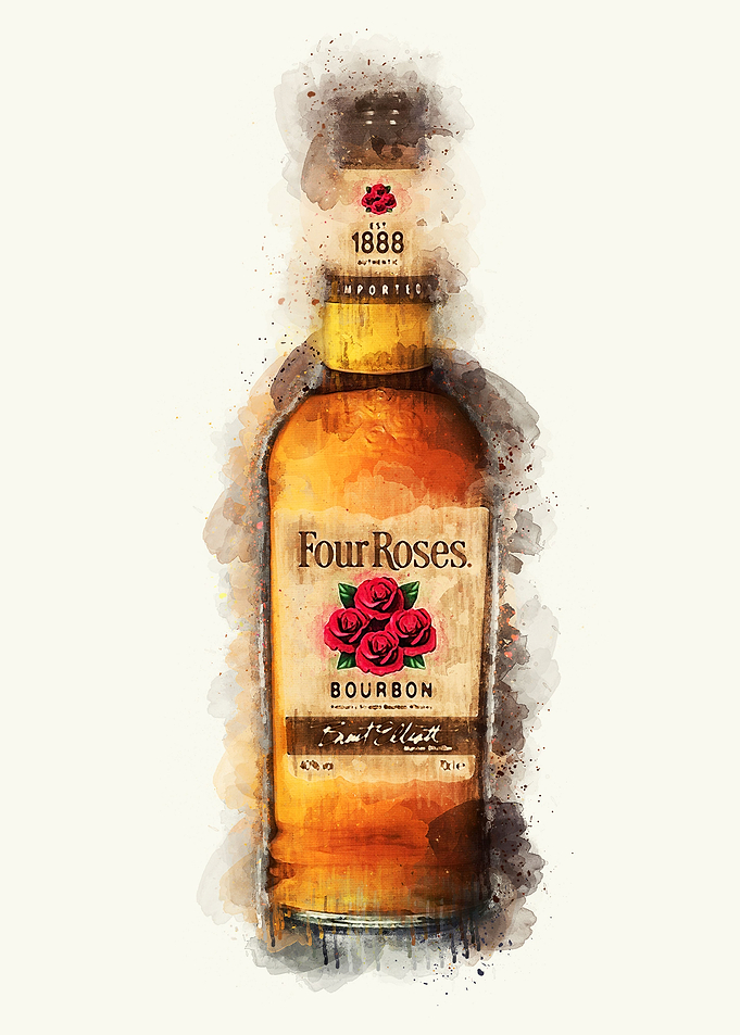 Vintage Whiskey Painting