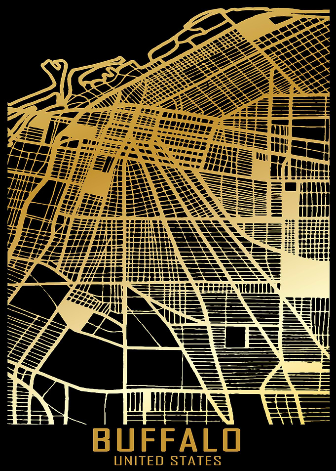 Buffalo USA City Map