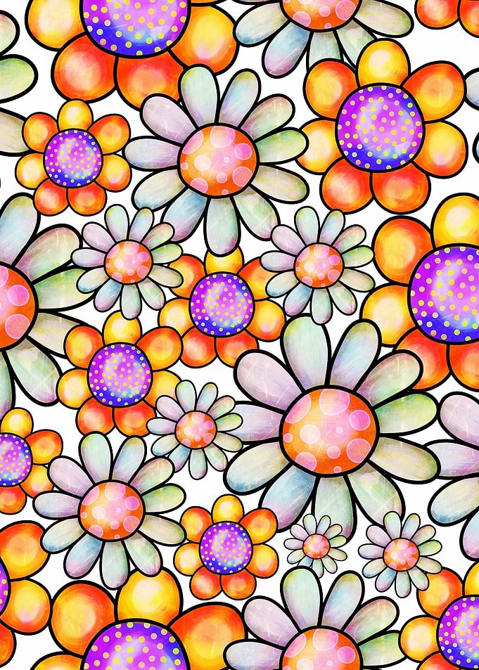 Doodle Floral Pattern 01
