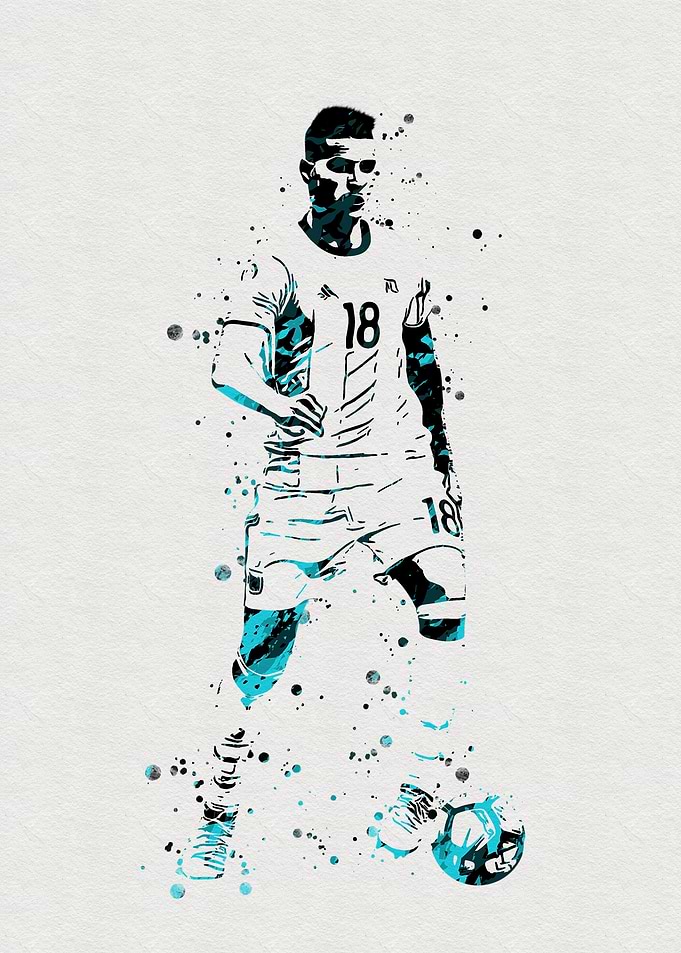 Argentina Soccer Painting