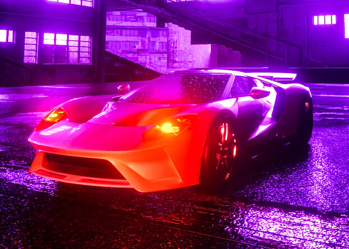 Lamborghini Vaperwave