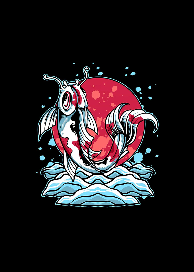 Japanese koi fish