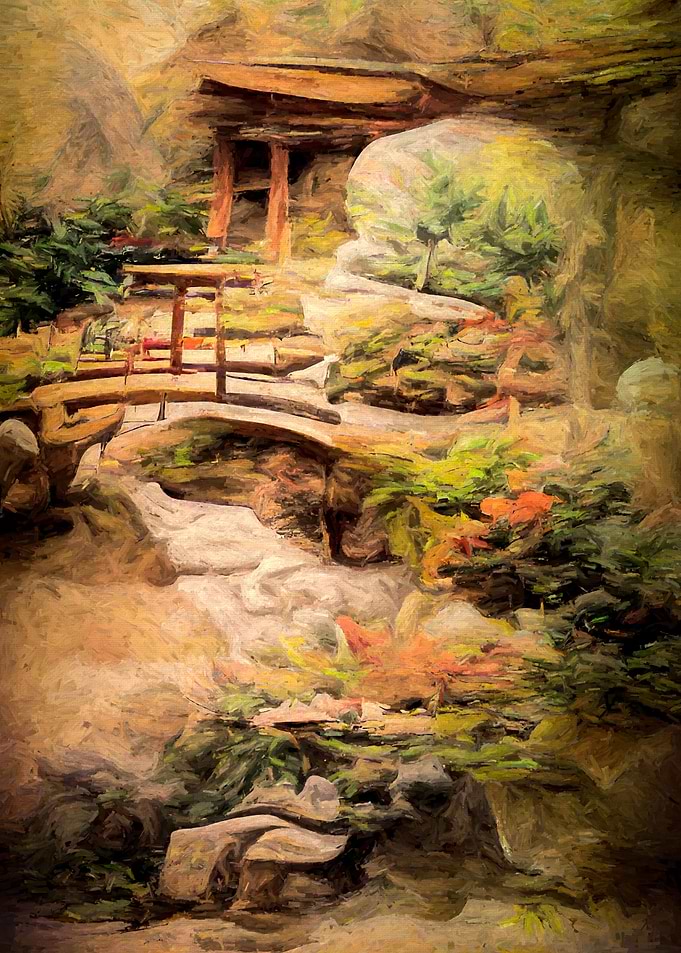 Abstract Mountain Scenery