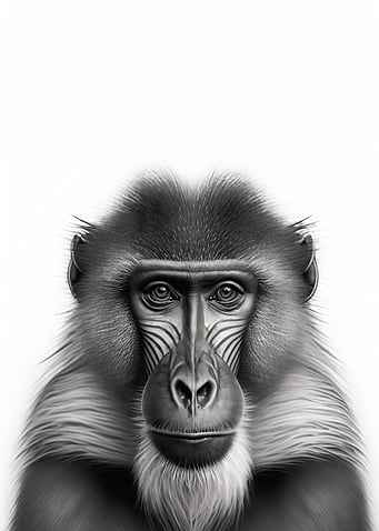 Mandrill Portrait