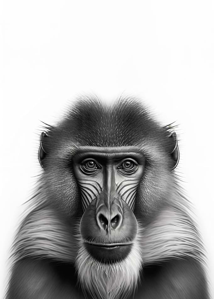 Mandrill Portrait