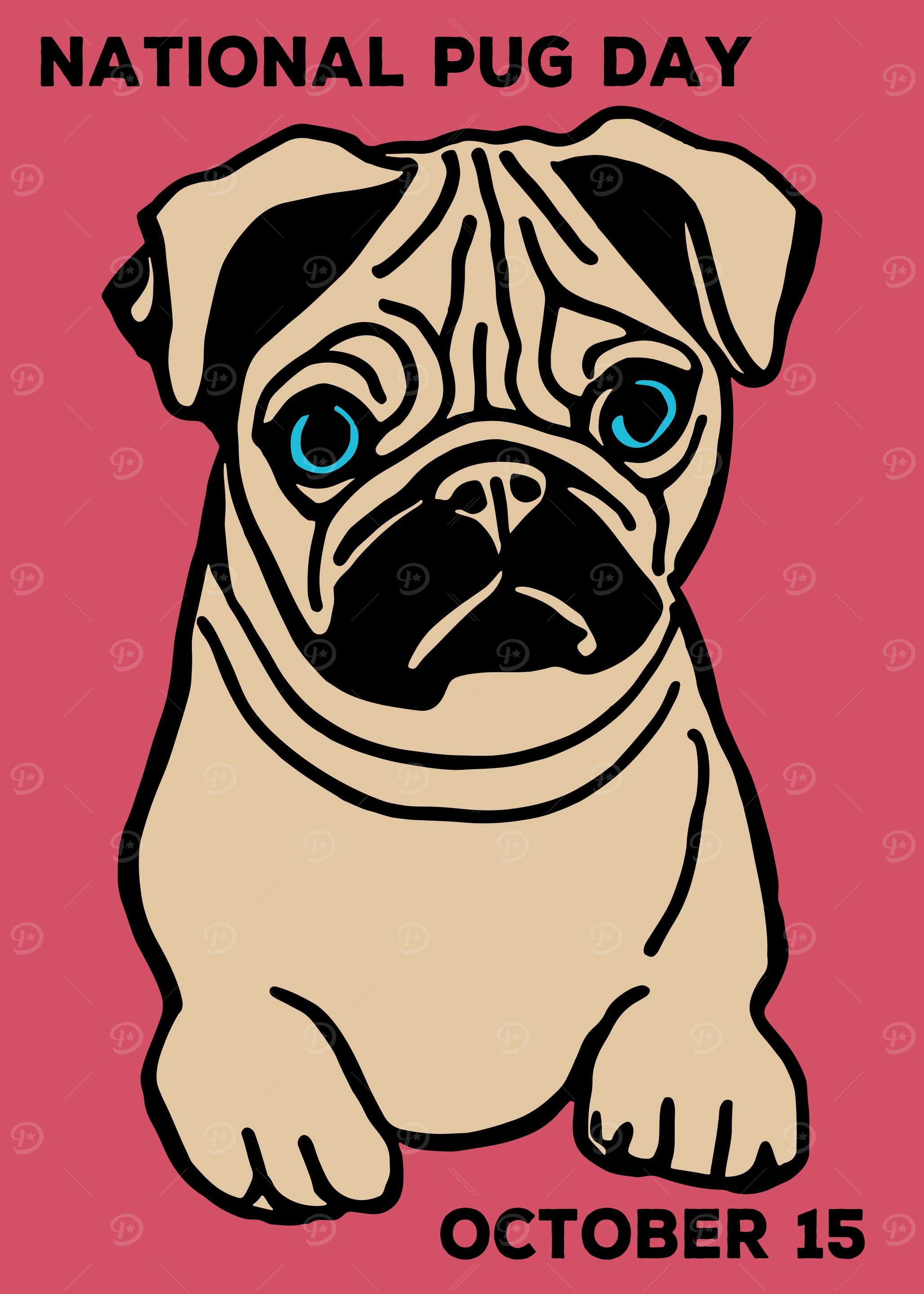 National pug day Poster