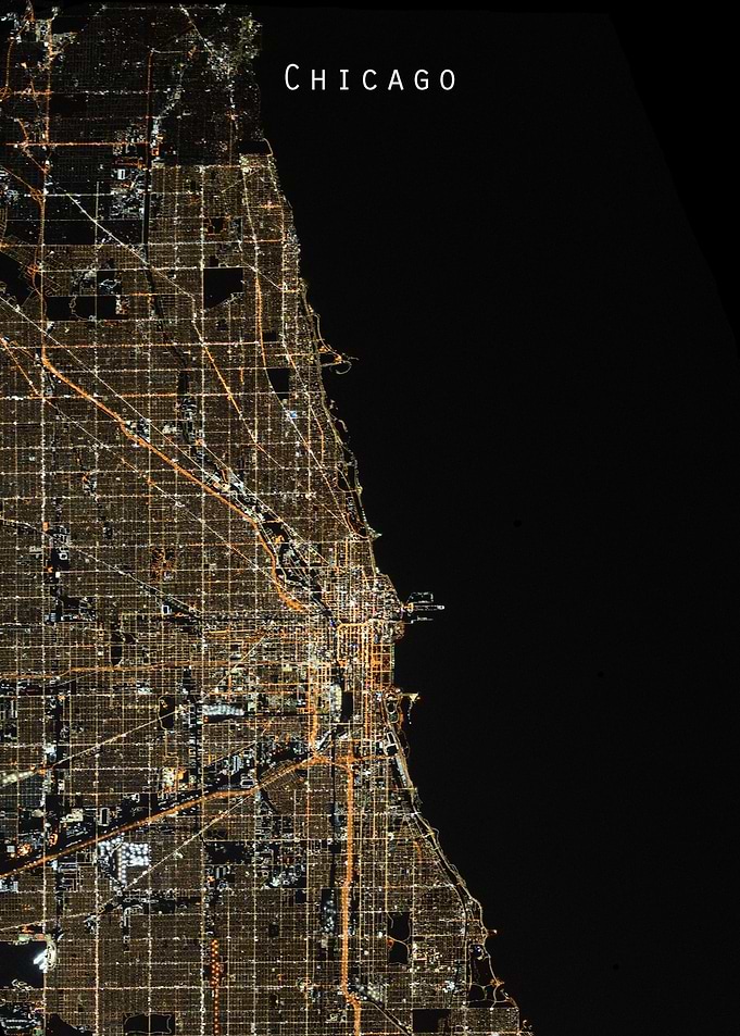 Chicago at night