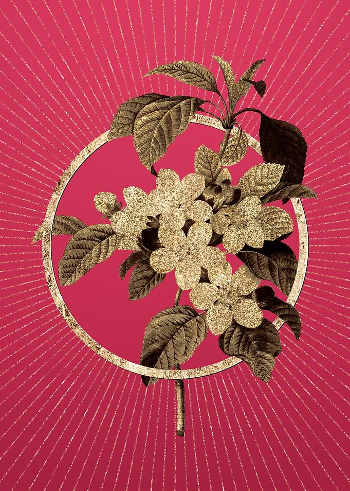Viva Magenta Apple Blossom