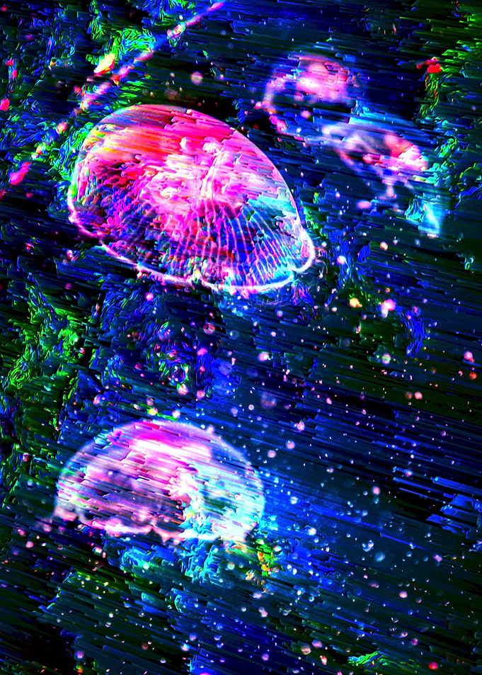 Abstract Jellfyfish Family