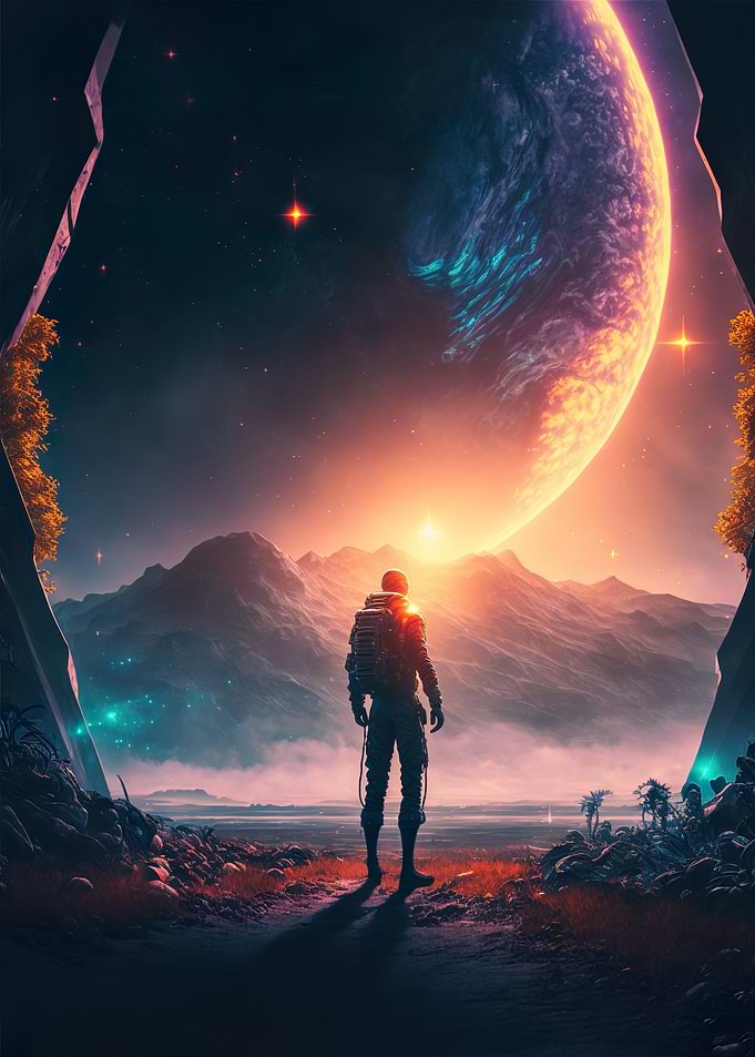 Astronaut In Outer Space