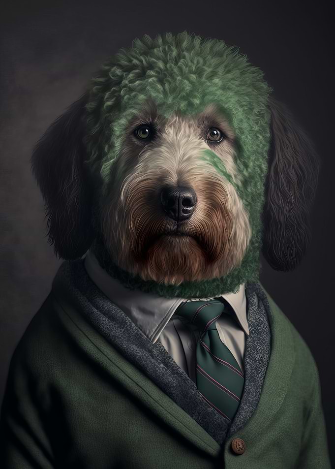 Yearbook Photo of a Dog
