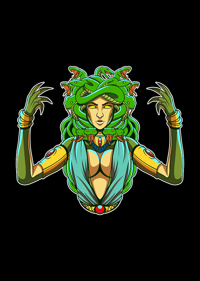 Halfbody medusa