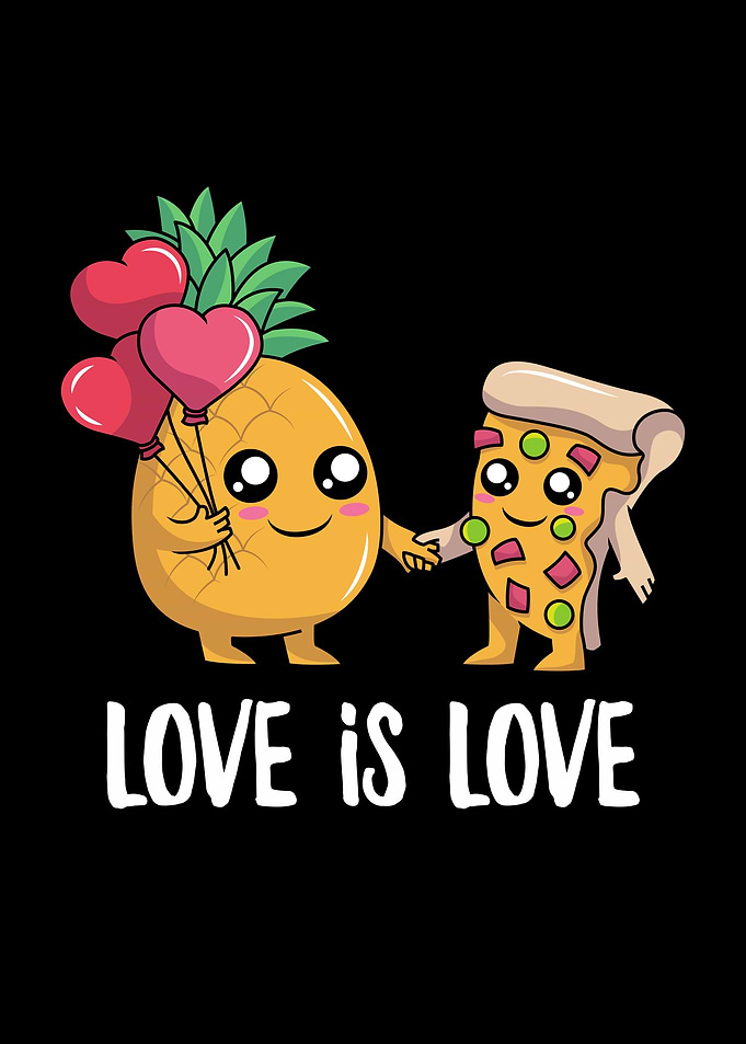 Pizza Pineapple design for