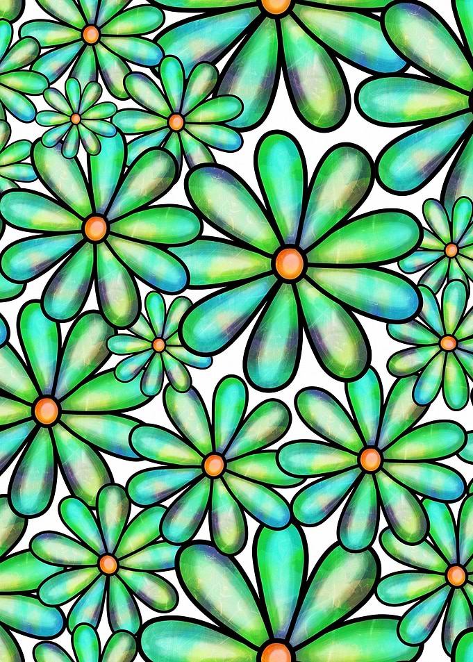 Doodle Floral Pattern 08