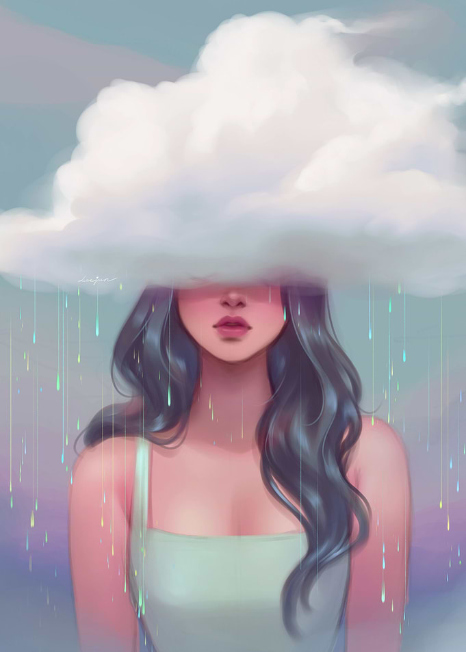 Head on the cloud