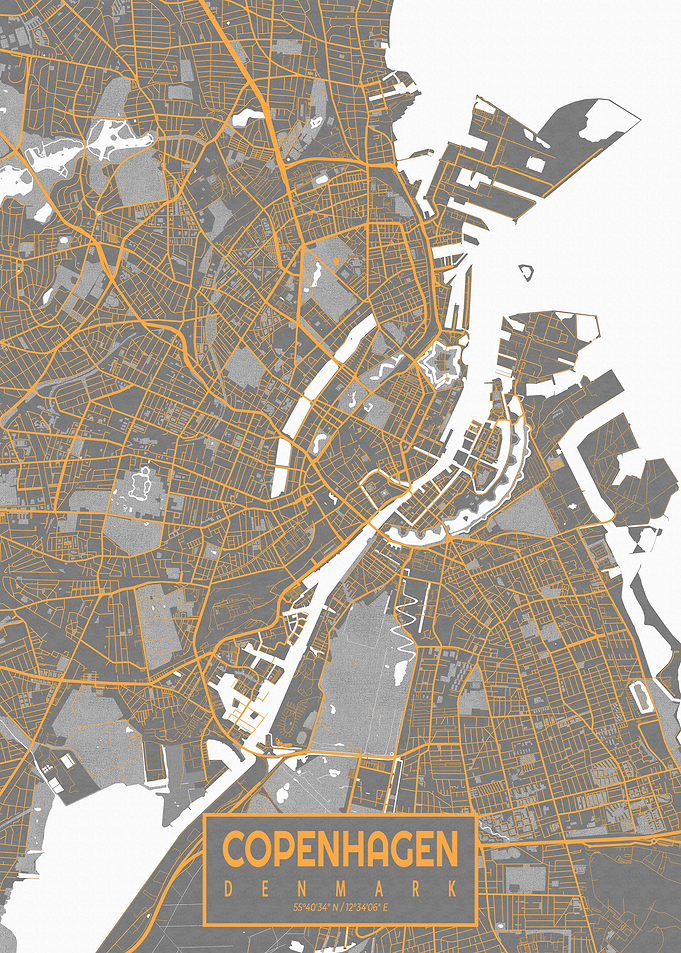 Copenhagen Map Bauhaus