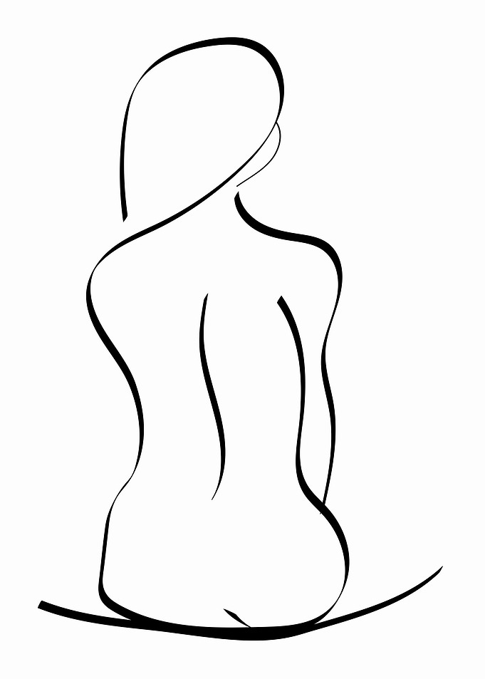 One Line Art Woman