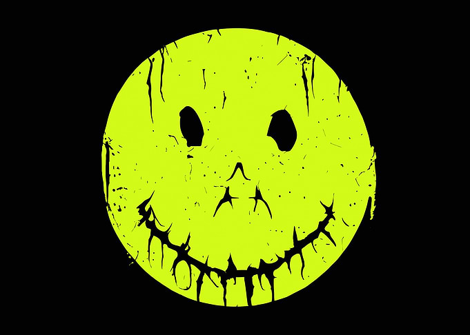 Horror smiley creepy smile