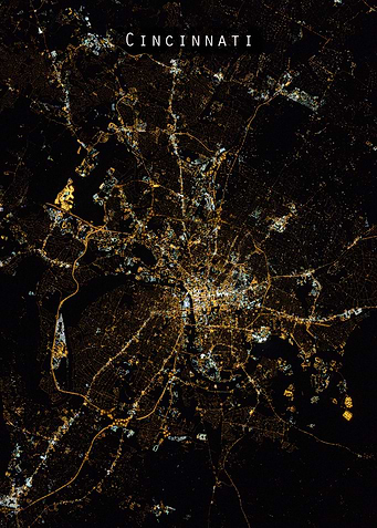 Cincinnati at night