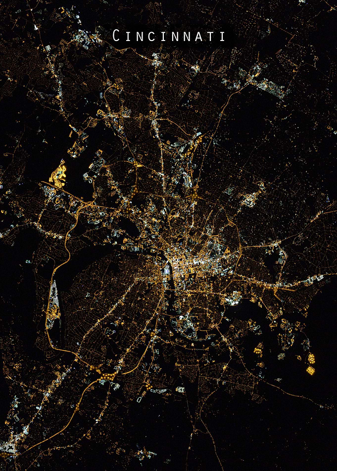 Cincinnati at night