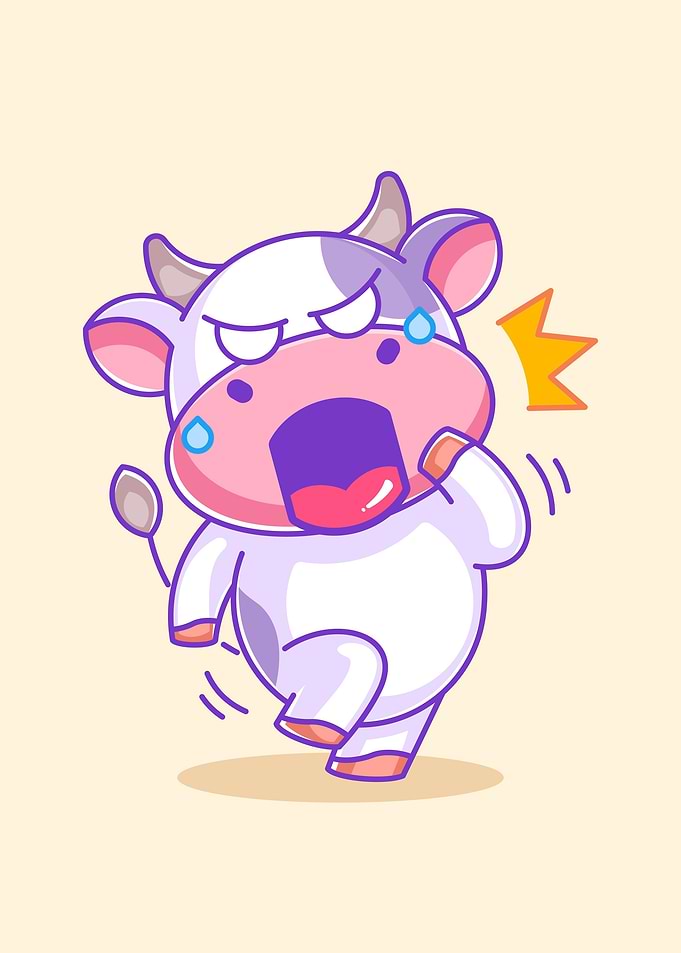 A cute cow