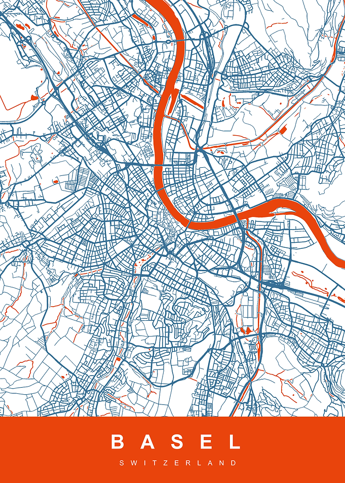Map BASEL SWITZERLAND