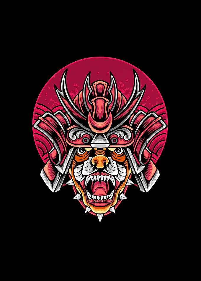 Dog samurai animal