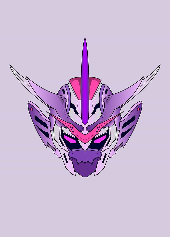 Head Mecha robot warrior