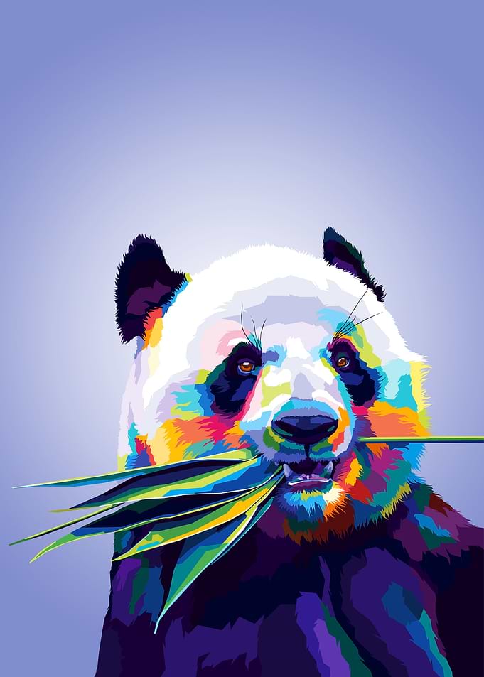 Panda Pop art