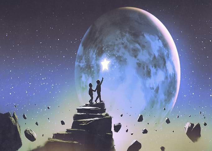 a little star in the sky