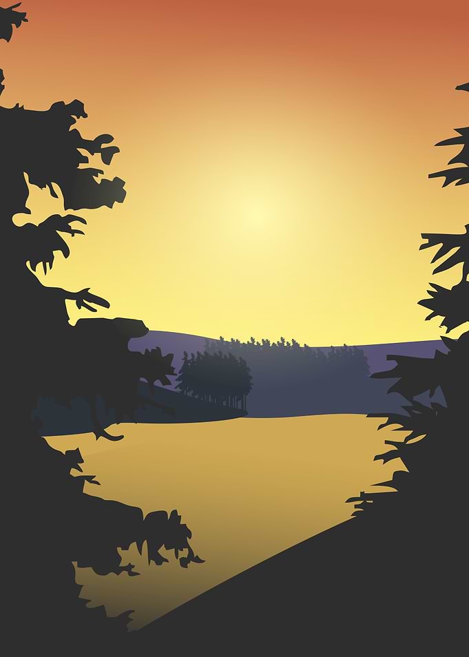 sunset view minimalist