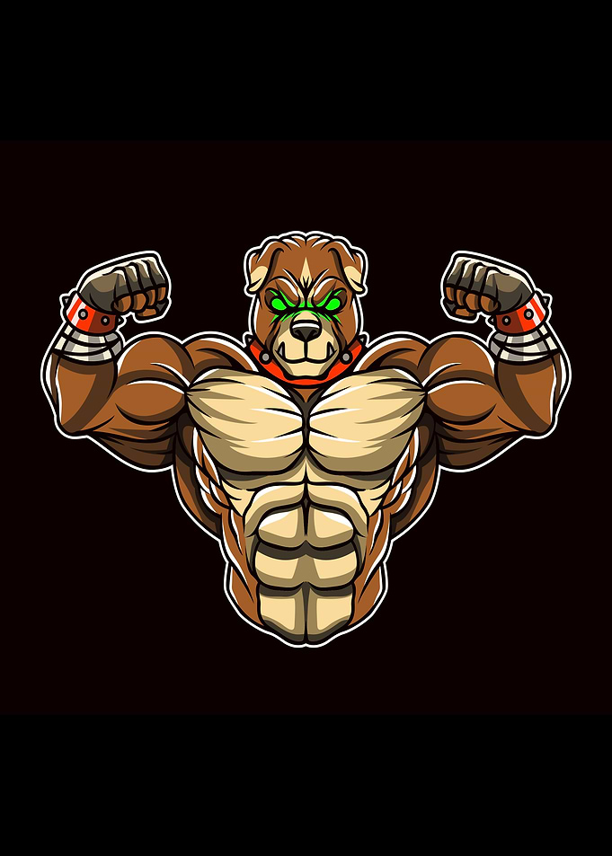 Angry bulk bulldog