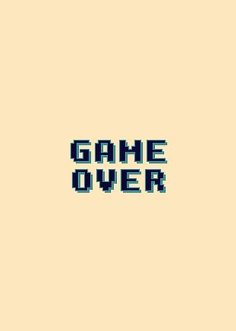 Game Over retro pixel font