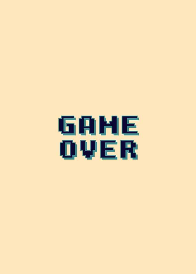 Game Over retro pixel font