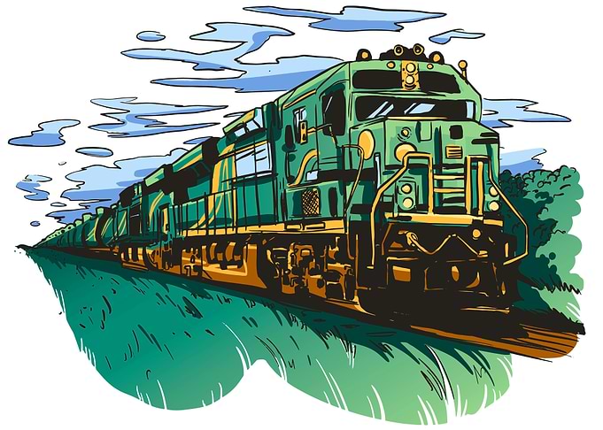 Steam Train painted