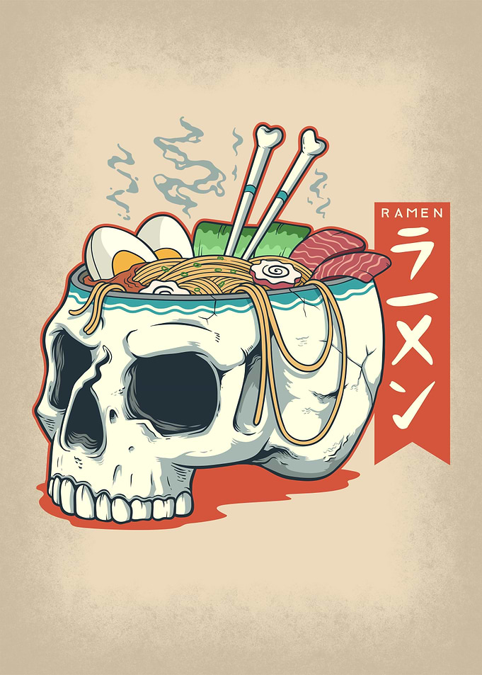 Skull Ramen Bowl