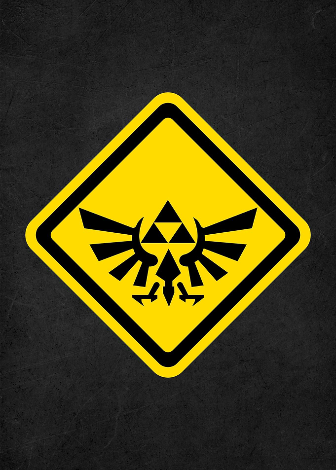 link road sign warning