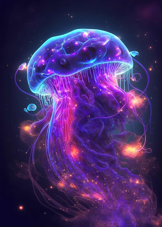 Neon Jellyfish