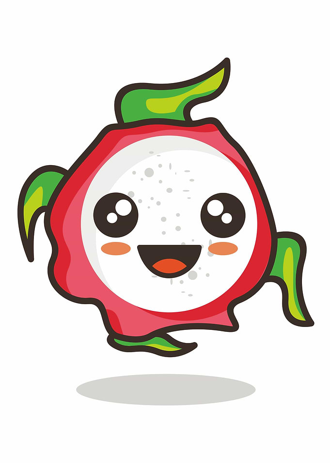 Emoticon Dragon Fruit 4