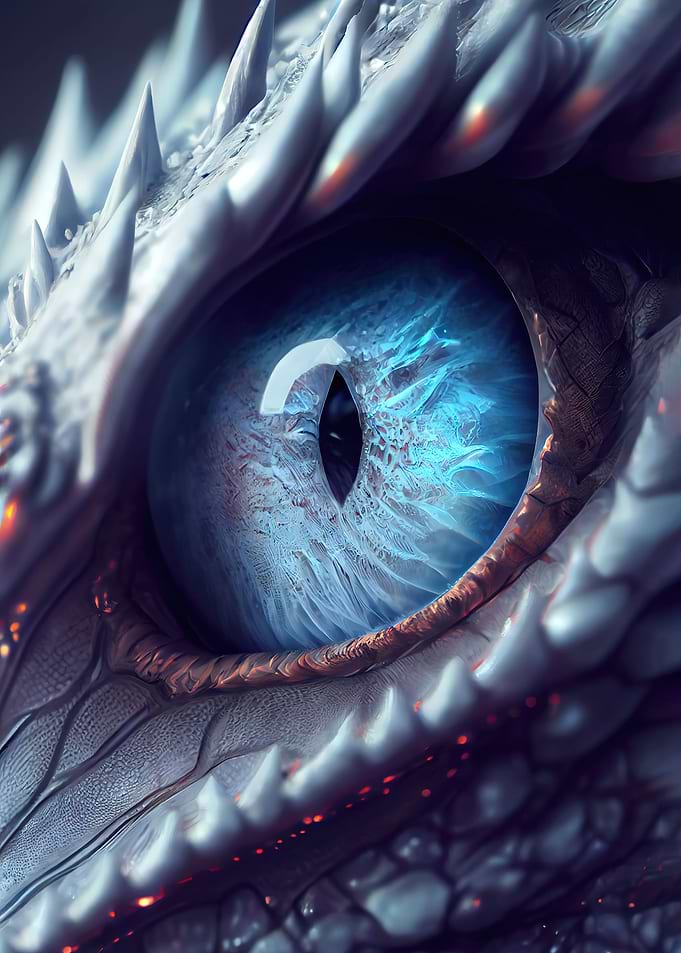 Fanstasy dragon eye