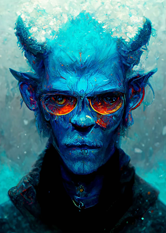 Blue Ice Demon