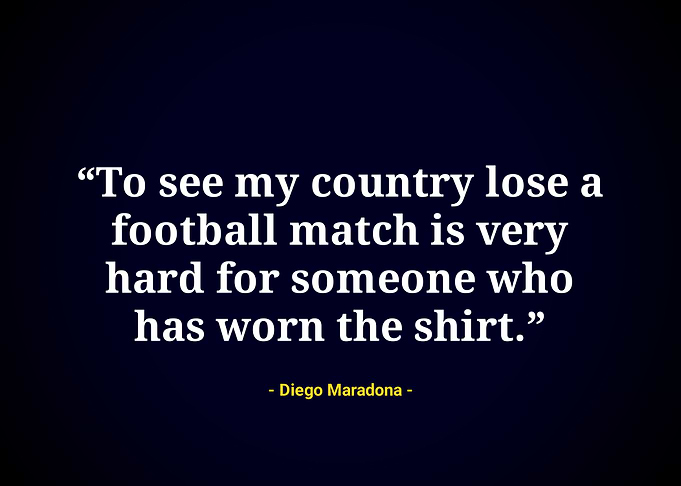 Diego Maradona quotes