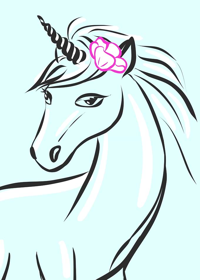 Pegasus line art