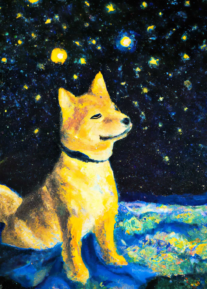 Starry Night Shiba