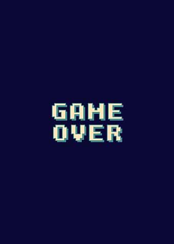 Game Over retro pixel font