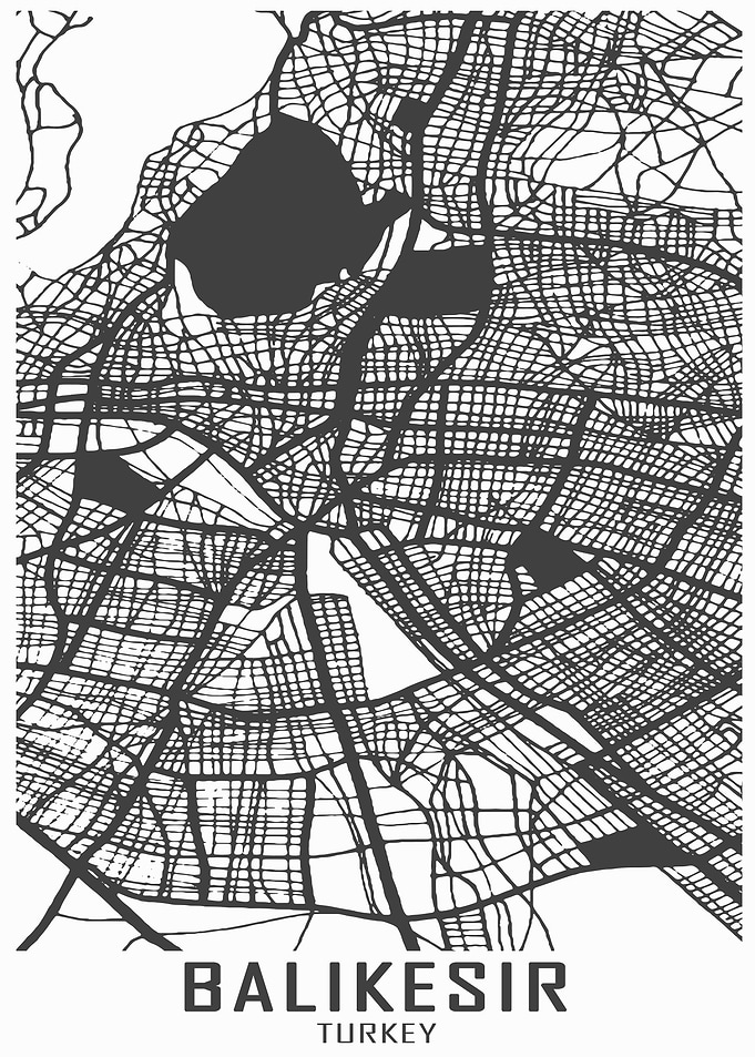 Balikesir Turkey City Map