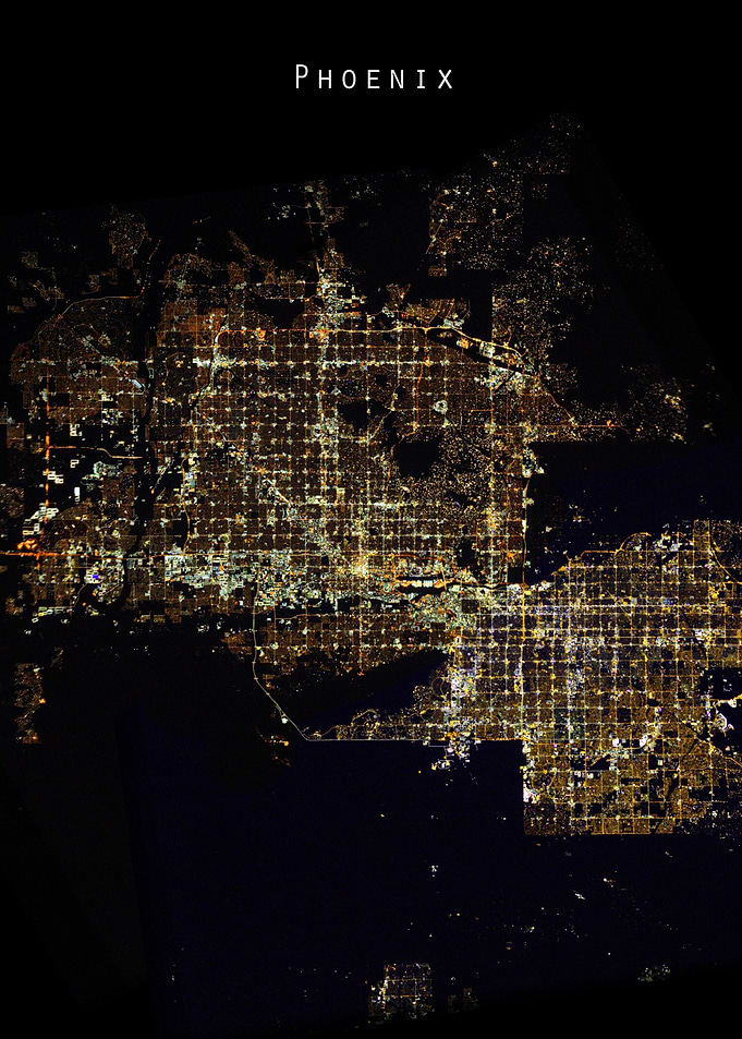 Phoenix at night