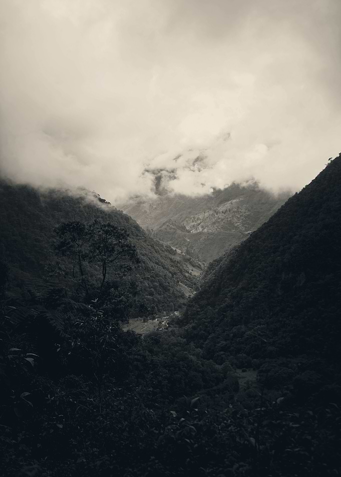 In the clouds