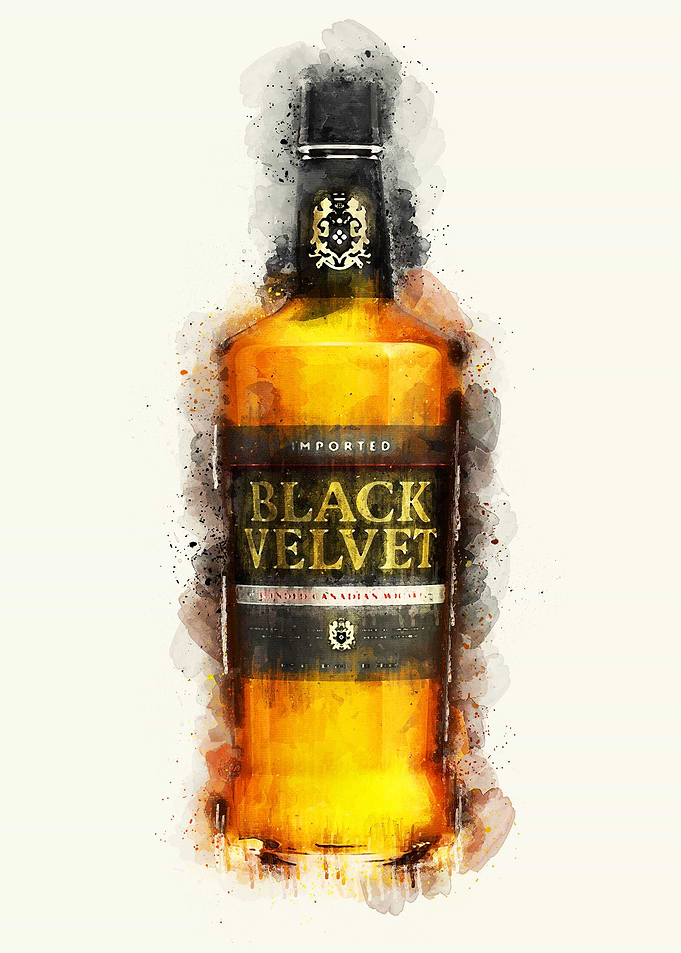 Vintage Whiskey Watercolor